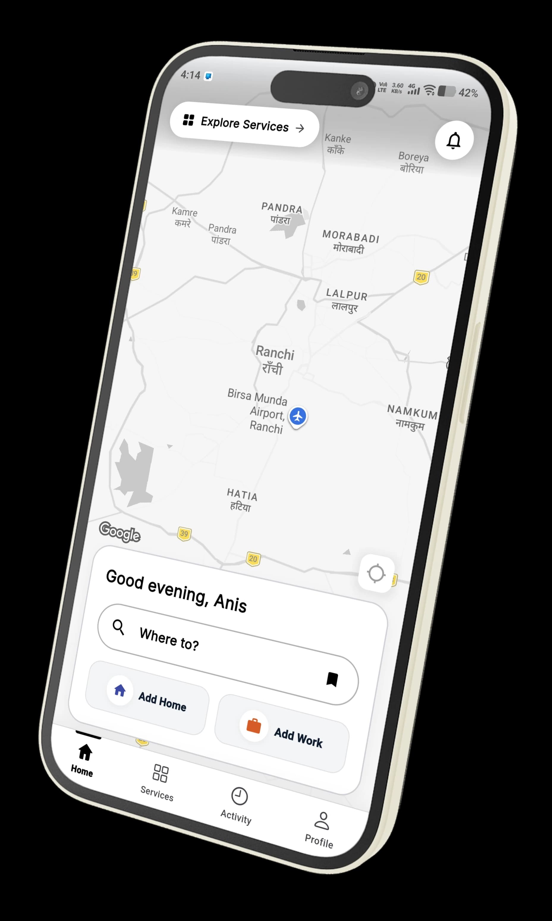 Caxi App Mockup